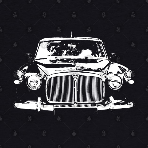 Rover P5 1960s classic car monoblock white by soitwouldseem